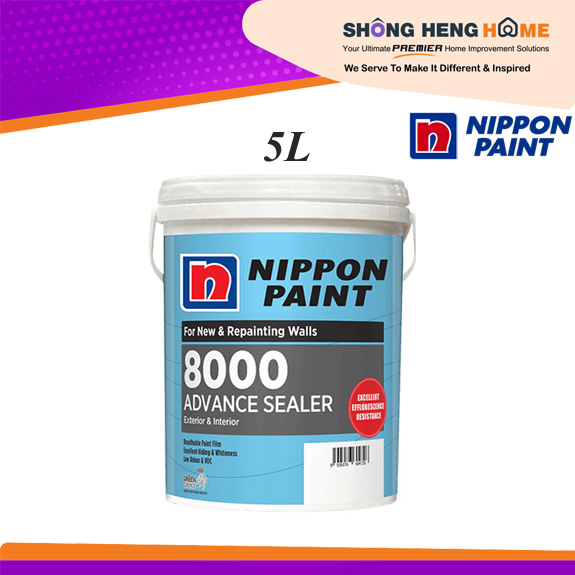 5L - Nippon 8000 Advance Wall Sealer | Undercoat | | Shopee Malaysia