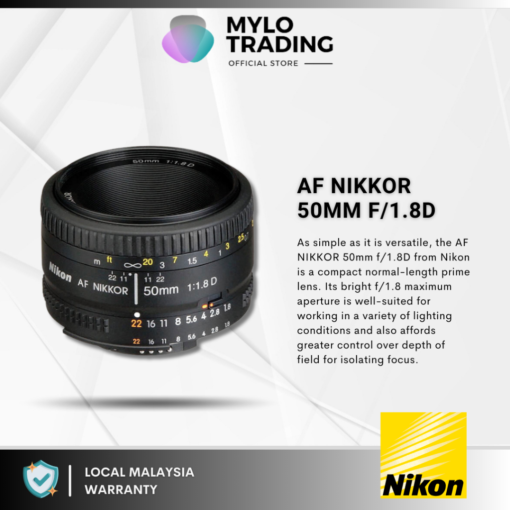 Nikon AF NIKKOR 50mm f/1.8D / f/1.8G / f/1.4G / f1.4D ( NIKON ...