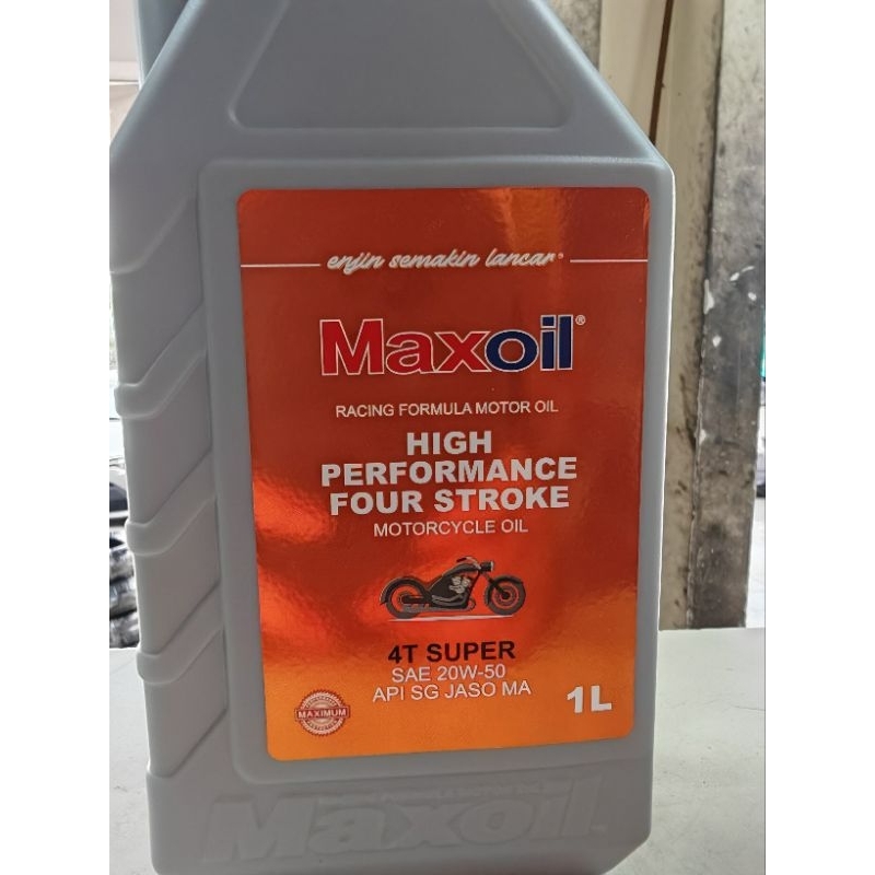 MAXOIL SUPER 4T OREN ORANGE 20W50 (NEW PACKING) | Shopee Malaysia