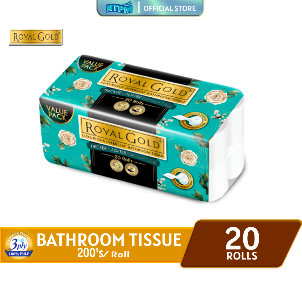 Royal Gold Luxurious Bathroom Tissue (200's x 20 Rolls) Shopee Malaysia