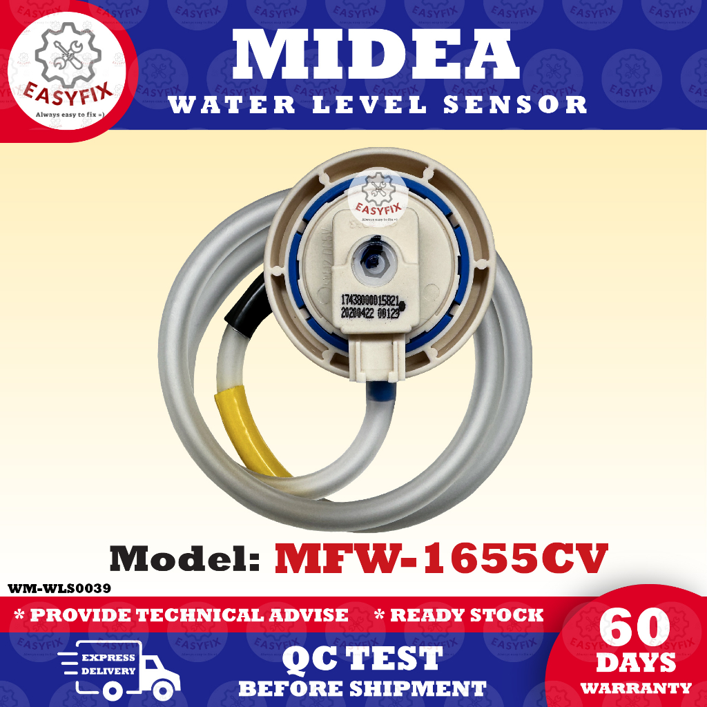 MFW1655CV MIDEA WATER LEVEL SENSOR WASHING MACHINE AIR PRESSURE SWITCH