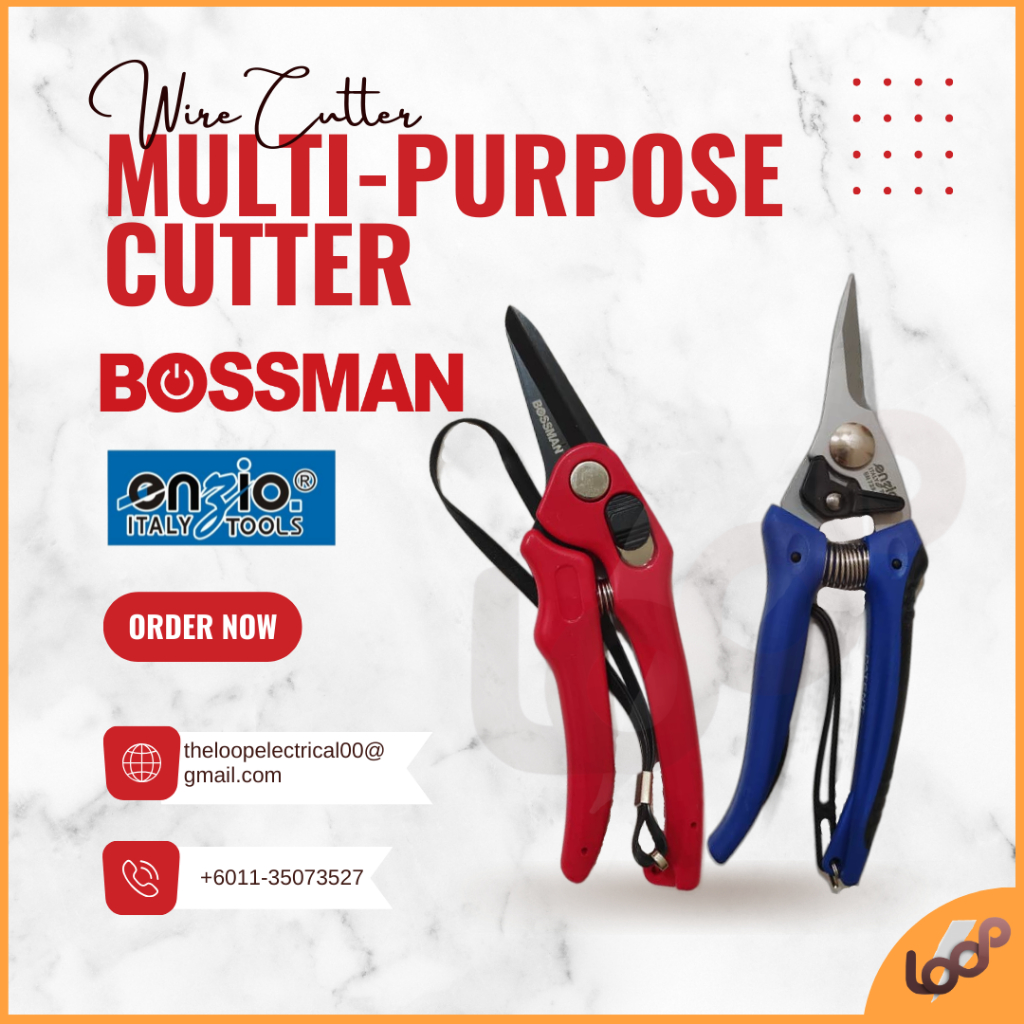 [READY STOCK] BOSSMAN / ENZIO MULTI PURPOSE CUTTER (PEMOTONG WAYAR ...