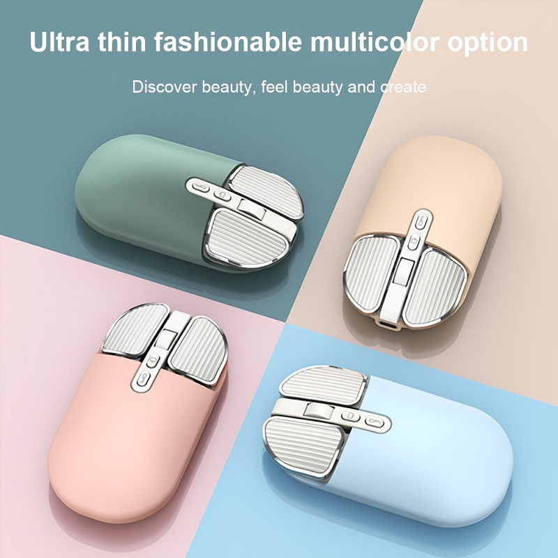 ALP Wireless Mouse 2.4G + Bluetooth Dual Mode Mouse boleh dicas semula ...