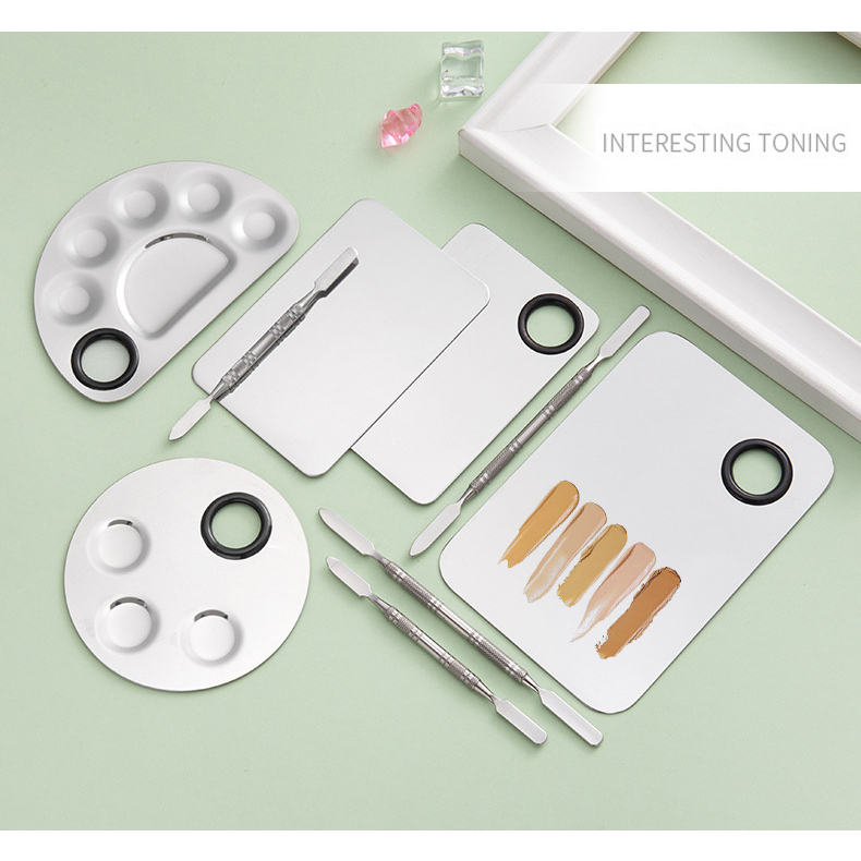 Nail Art Painting Mixed Color Palette Nail Gel Mixing Plate Gel Polish