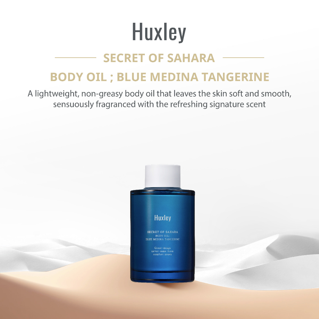 Huxley Official Body Oil ; Blue Medina Tangerine (100ml) Nourishment