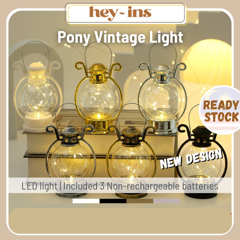 Cute Pony Vintage LED Light Table Decor Little Lamp Night Light Festive ...
