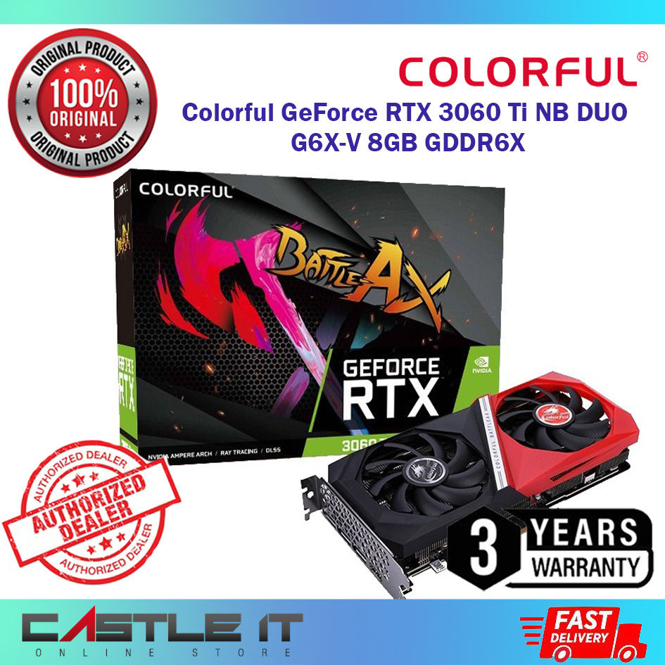 COLORFUL GEFORCE RTX 3060 Ti NB DUO G6X-V GDDR6X NVIDIA GEFORCE