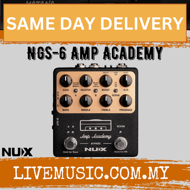 Nux NGS-6 Verdugo SRS Amp Academy Amp Modeler Guitar Pedal ( NGS6 ...