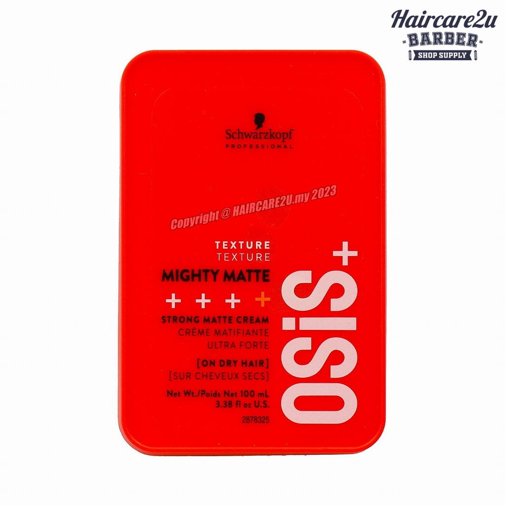 100ml Schwarzkopf Osis Mighty Matte Ultra Strong Cream Wax | Shopee ...