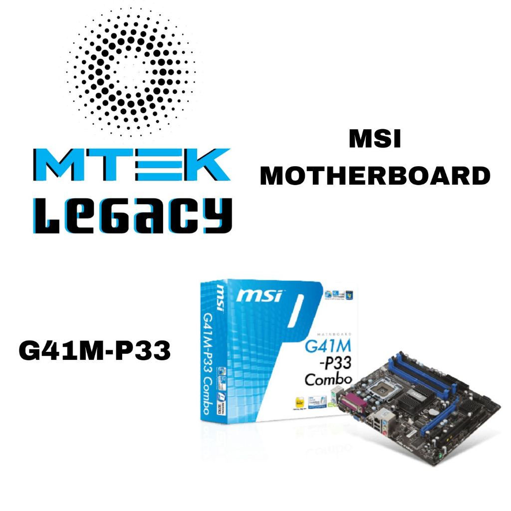 MSI G41M-P33 Combo (IN BOX) | Shopee Malaysia