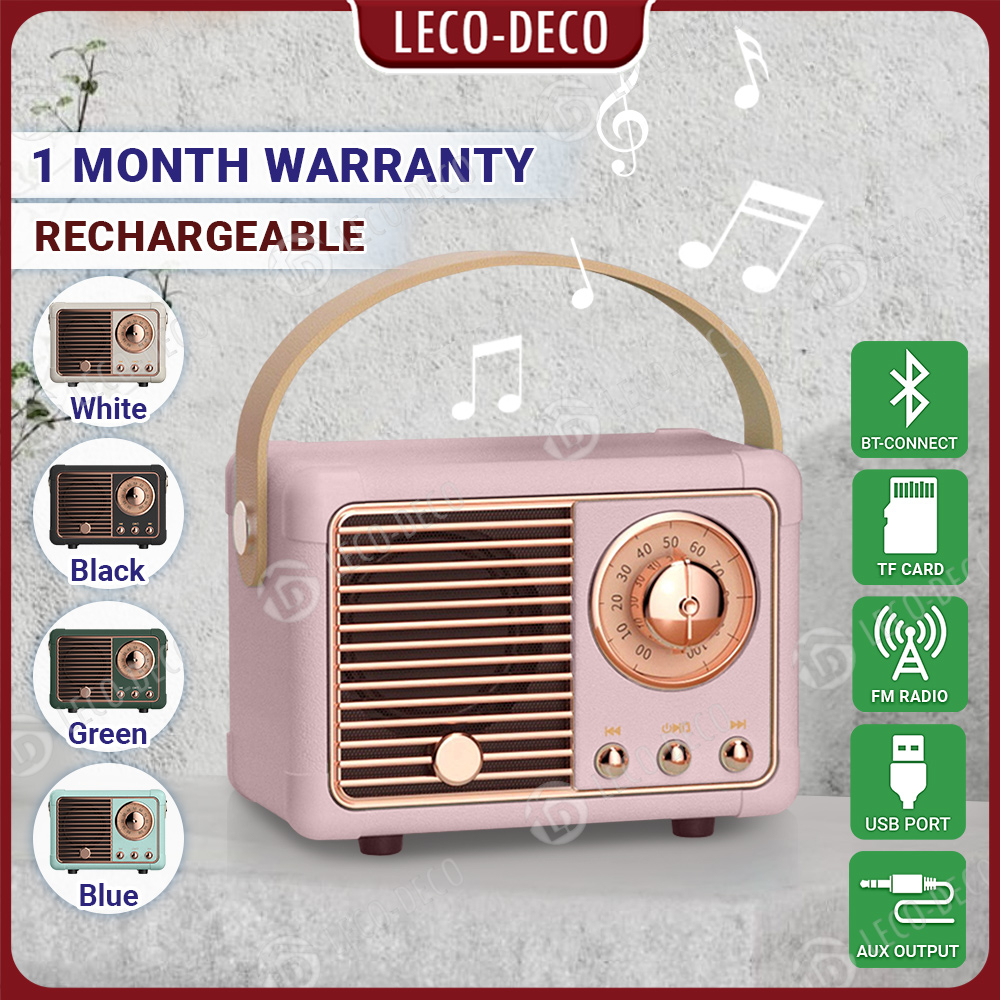 Retro Bluetooth Speaker HM11 Classical Retro Music Player Sound Stereo Portable Decoration Mini Speakers Travel Music Player