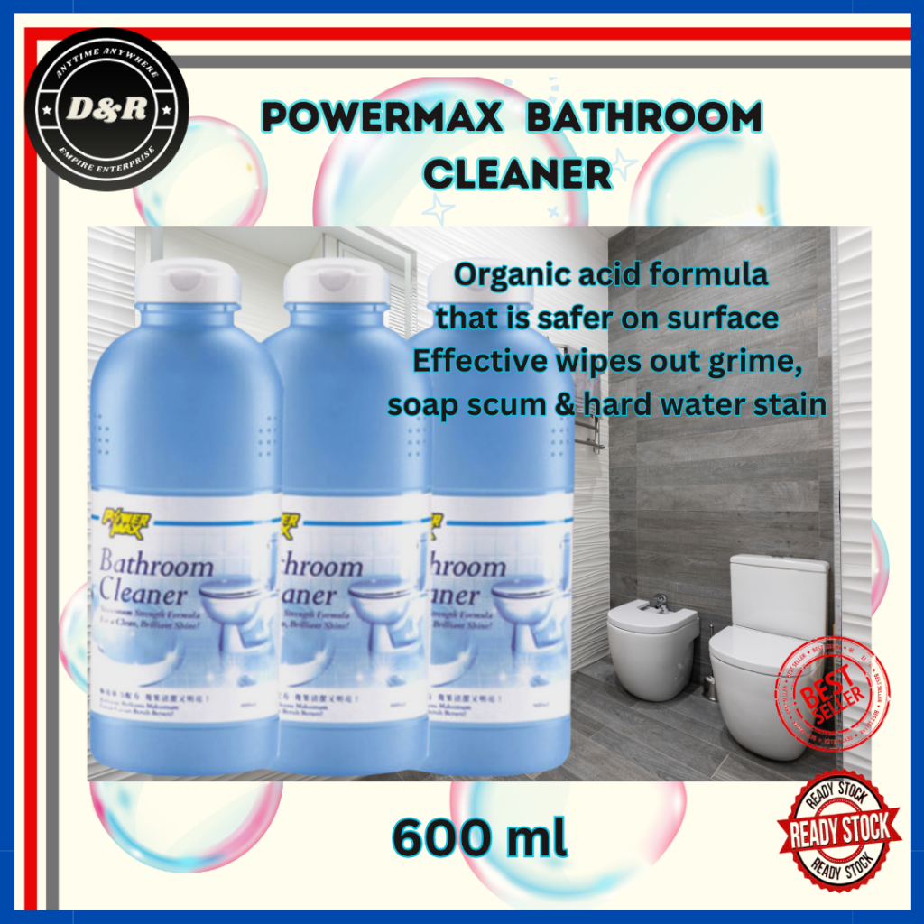 (set of 3) Cosway Powermax Bathroom Toilet Cleaner Pencuci Tandas 600ml