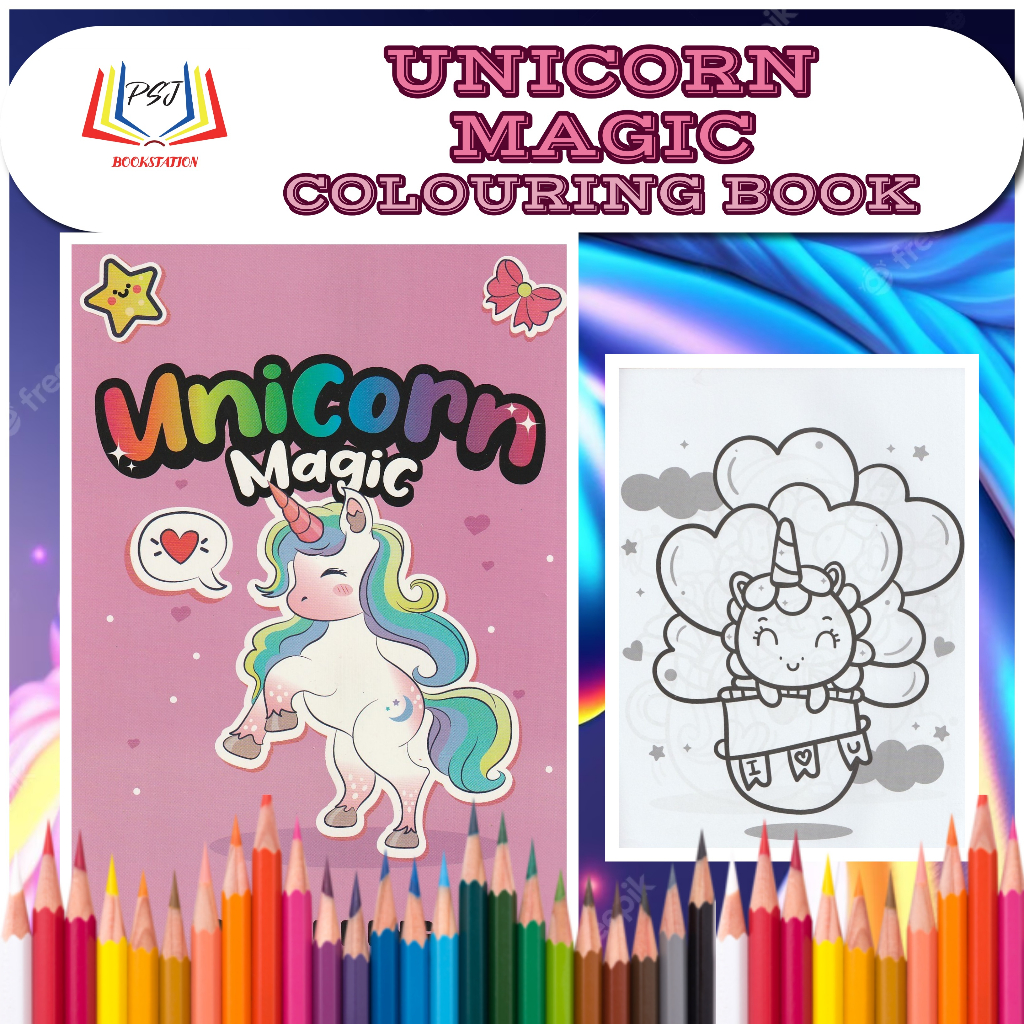 UNICORN MAGIC COLOURING BOOK | Shopee Malaysia