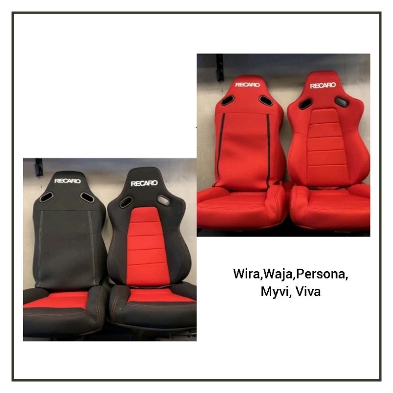 RECARO BUCKET SEAT FOR Wira,Waja, Persona,Myvi & Viva Shopee Malaysia