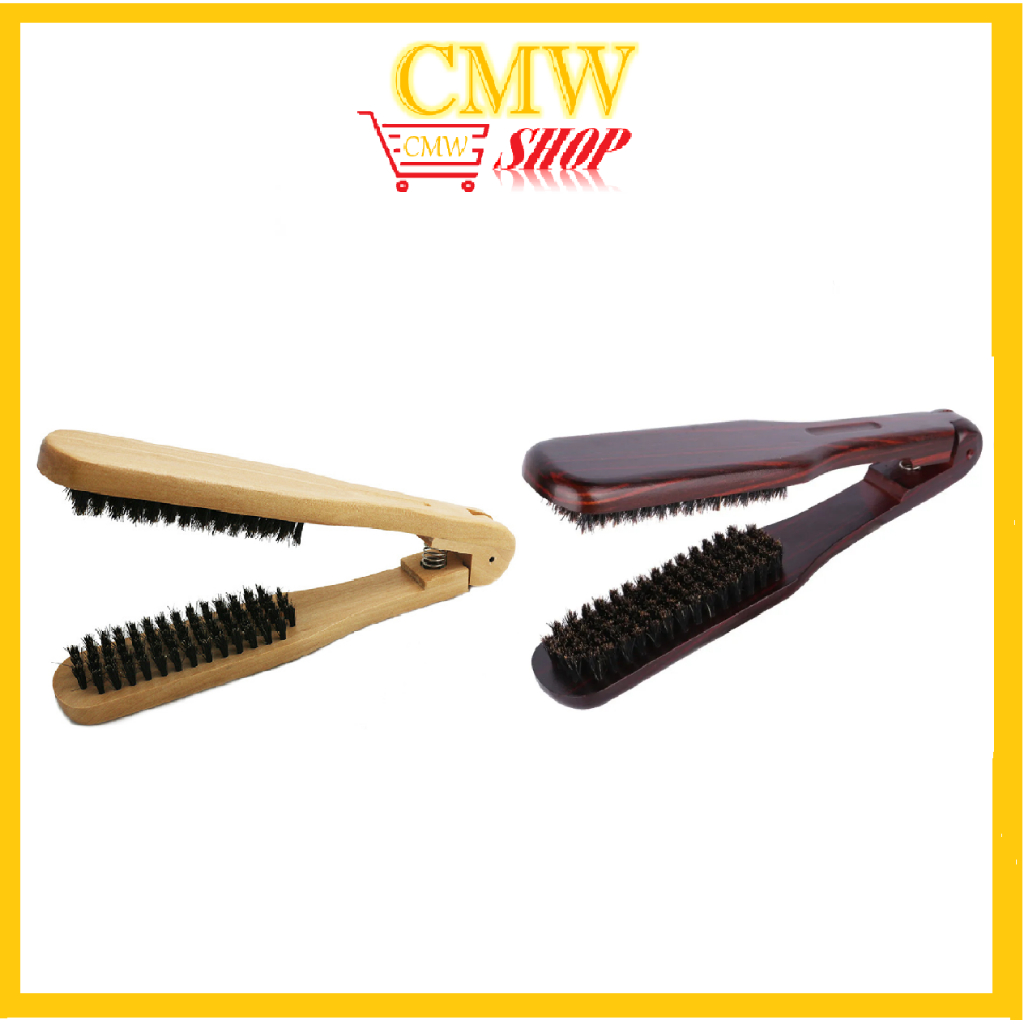 Vshape wooden straightening comb / Salon Hairdressing V Shape ...