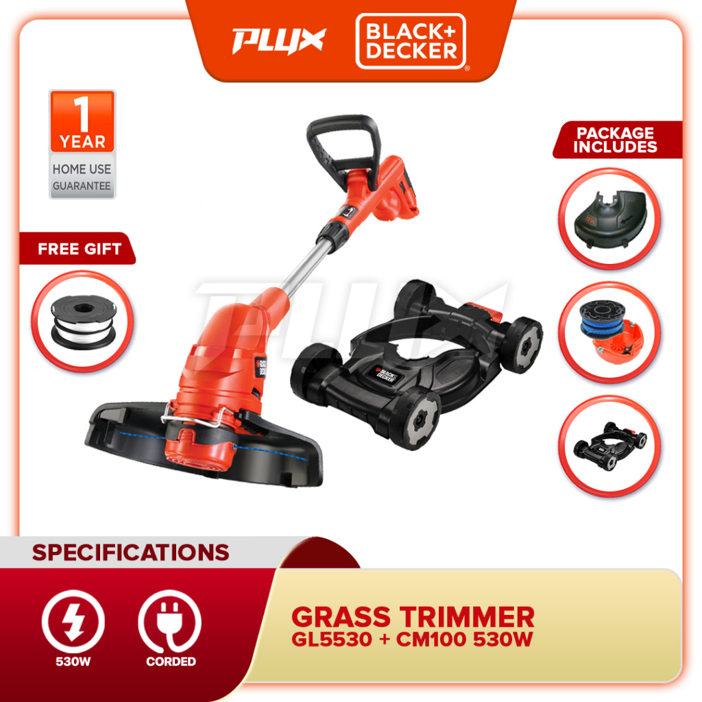 Black + Decker GL5530+CM100 String Trimmer Black & Decker