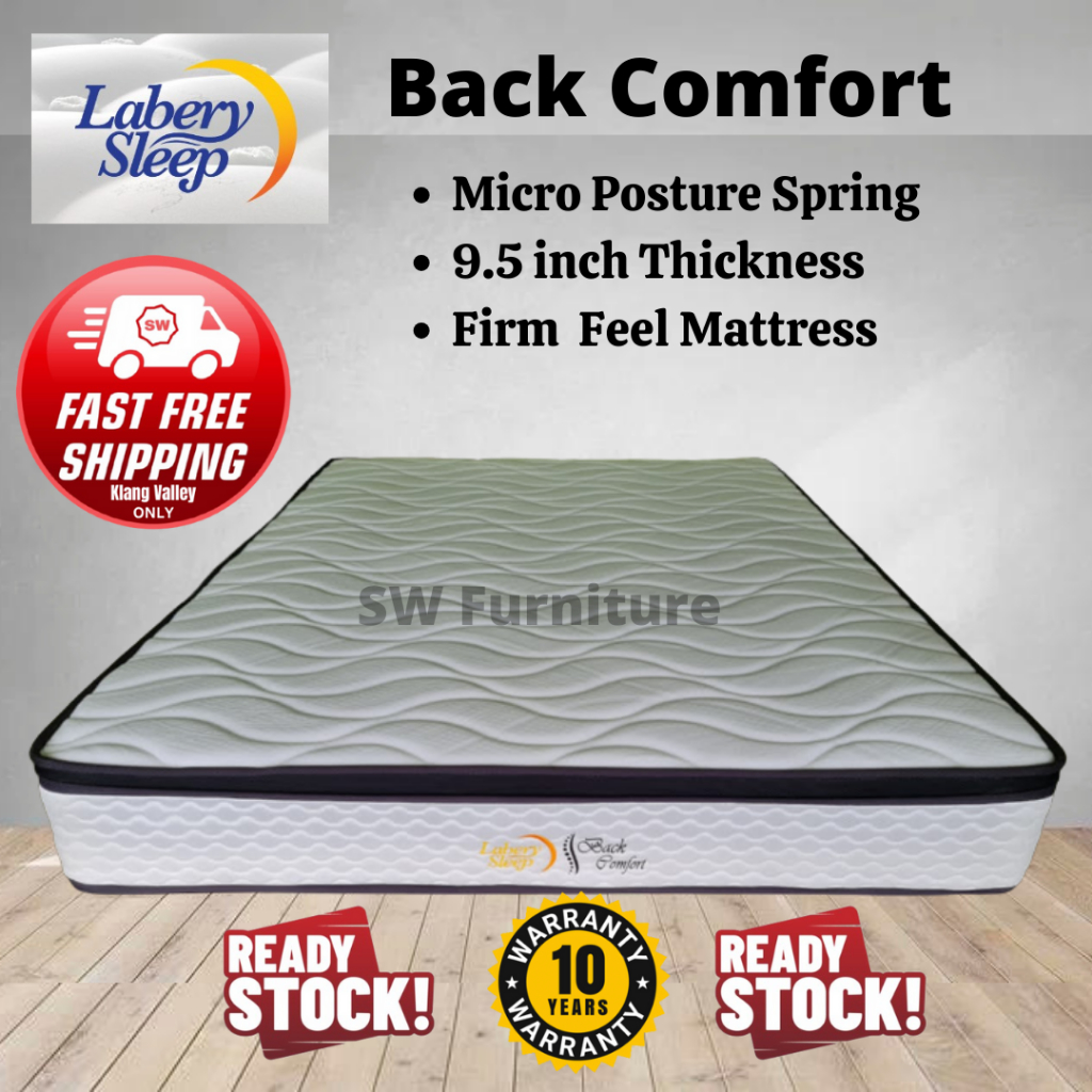 LABERY SLEEP BACK COMFORT MICRO POSTURE SPRING MATTRESS | Shopee Malaysia