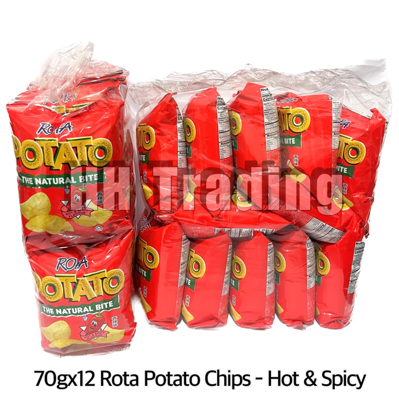 70g x 12’s ORIENTAL ROTA POTATO CHIPS [BBQ / HOT&SPICY / TOMATO ...