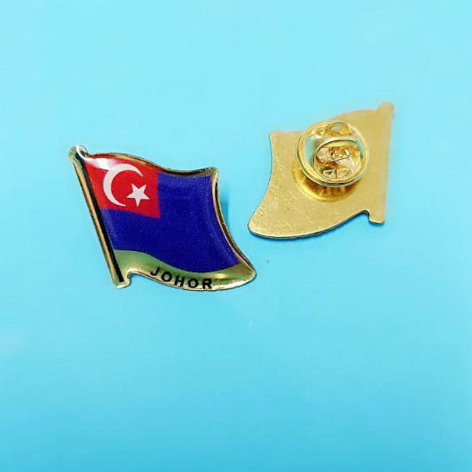 JOHOR COLLAR PIN FLAG LENCANA LAPEL PIN MALAYSIA MERDEKA Shopee Malaysia