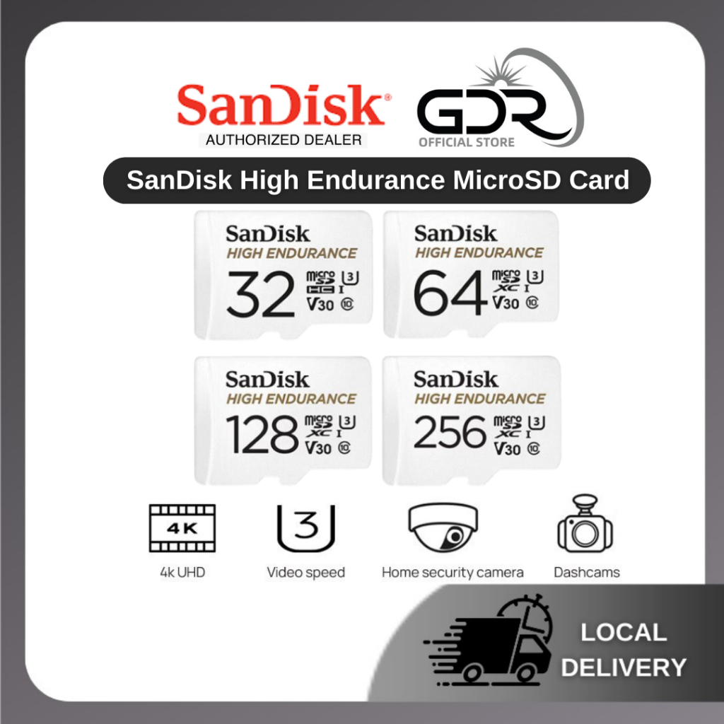 SanDisk 32GB High Endurance microSDHC Card (U3, Class 10)