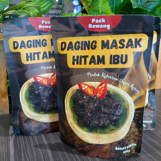 Daging Masak Hitam Ibu Produk Keluaran Dapor Rewang (250g) | Shopee ...