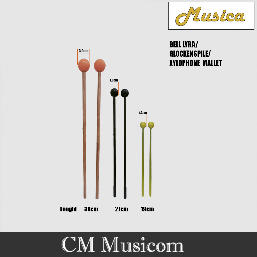 Marching Bell/Glockenspile/Bell Lyra/Xylophone Mallet (Musica) Shopee Malaysia