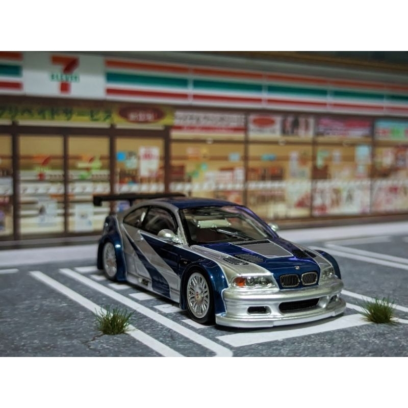 BMW M3 E46 GTR Ghost Player DCM 1/64 With Box | Shopee Malaysia
