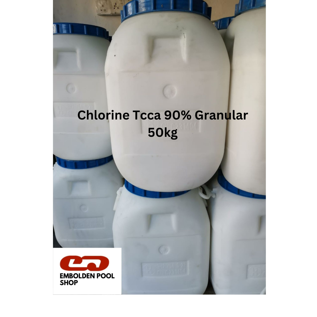 Swimming Pool Chlorine Tcca90% Granular 50kg (Ready Stock) | Shopee ...