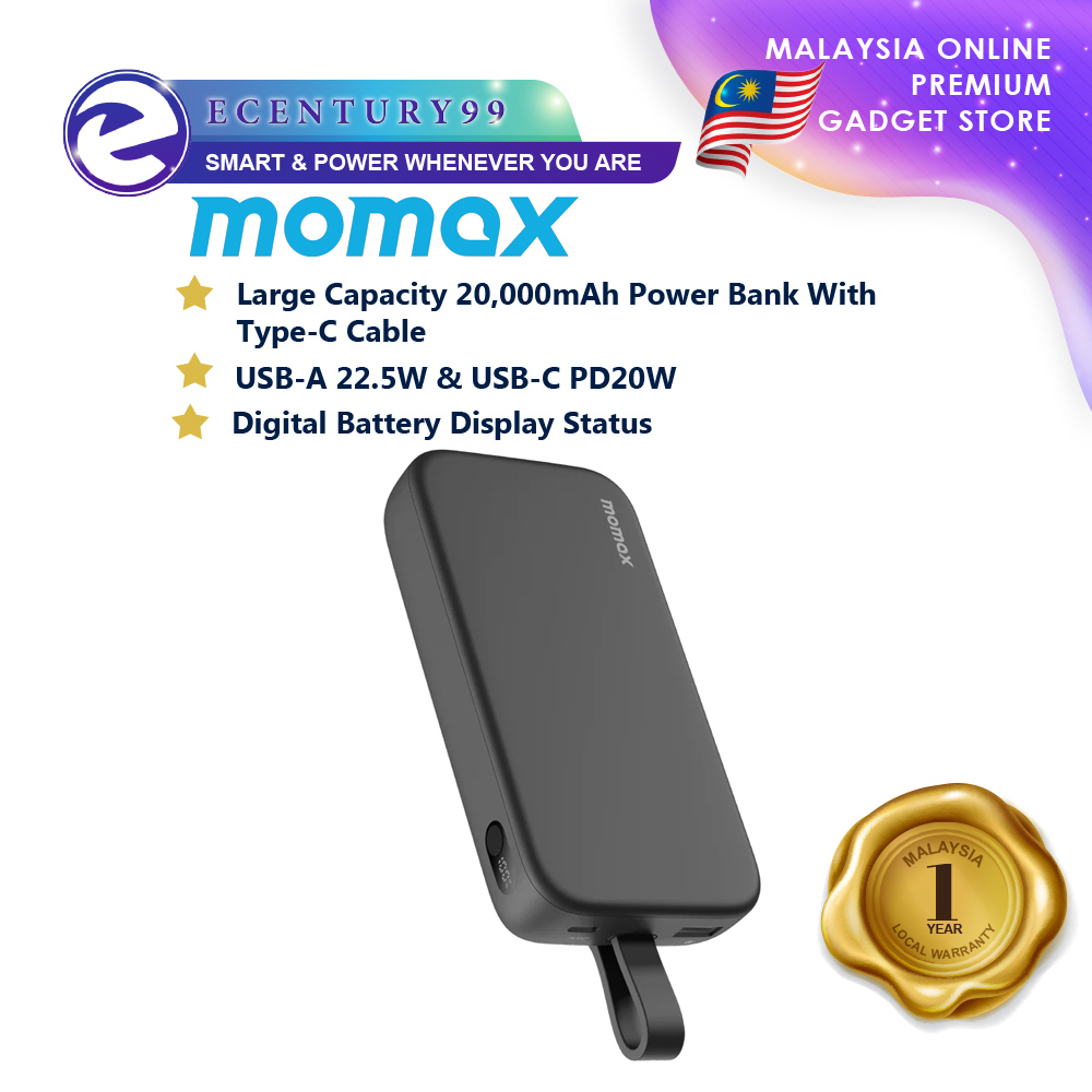 Momax IPower PD5 USB-C 20W PD PPS Power Bank 20000mAh / 10000mAh With ...