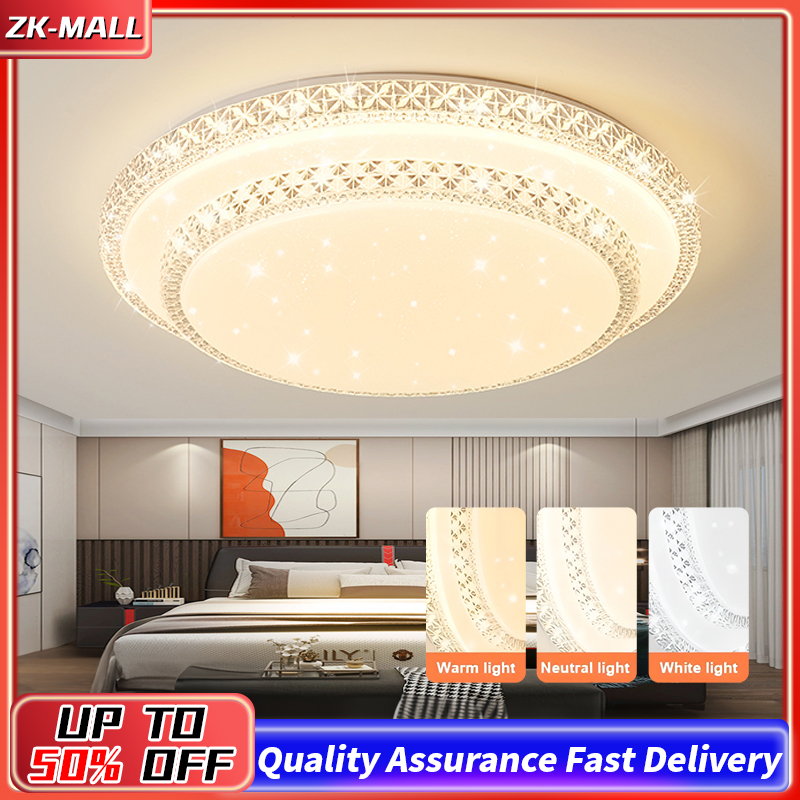 Ceiling Light LED Modern Living Room Light Night Lampu Siling Ruang ...