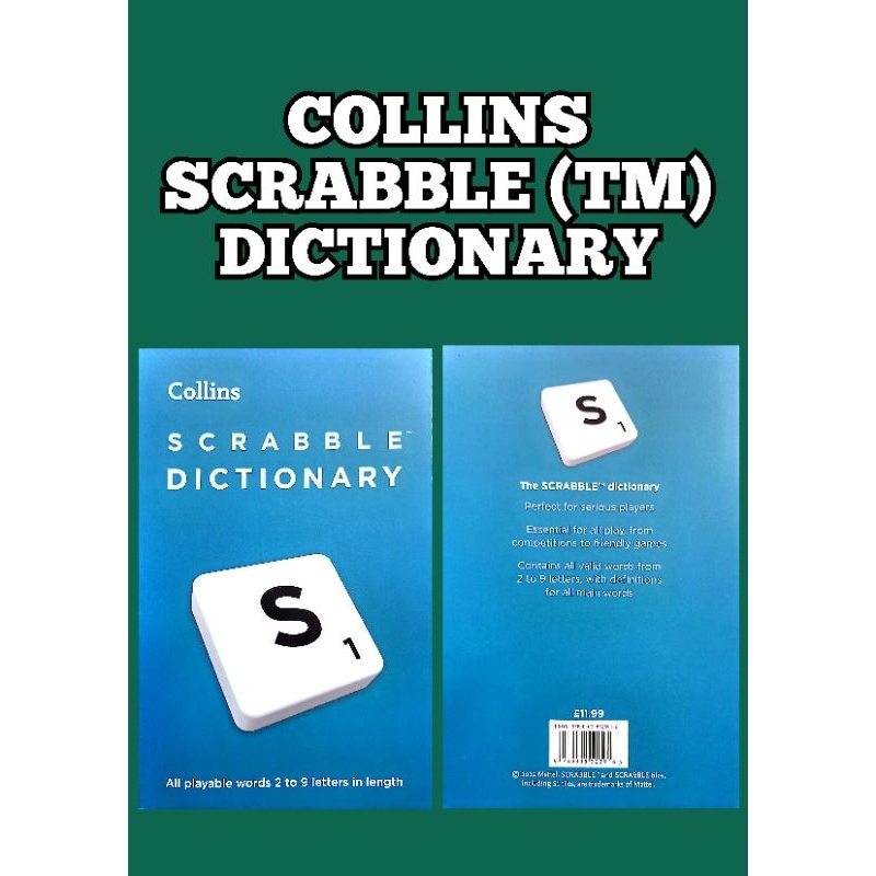 (ORIGINAL) SCRABBLE DICTIONARY S1- COLLINS -SEVENTH EDITION | Shopee ...