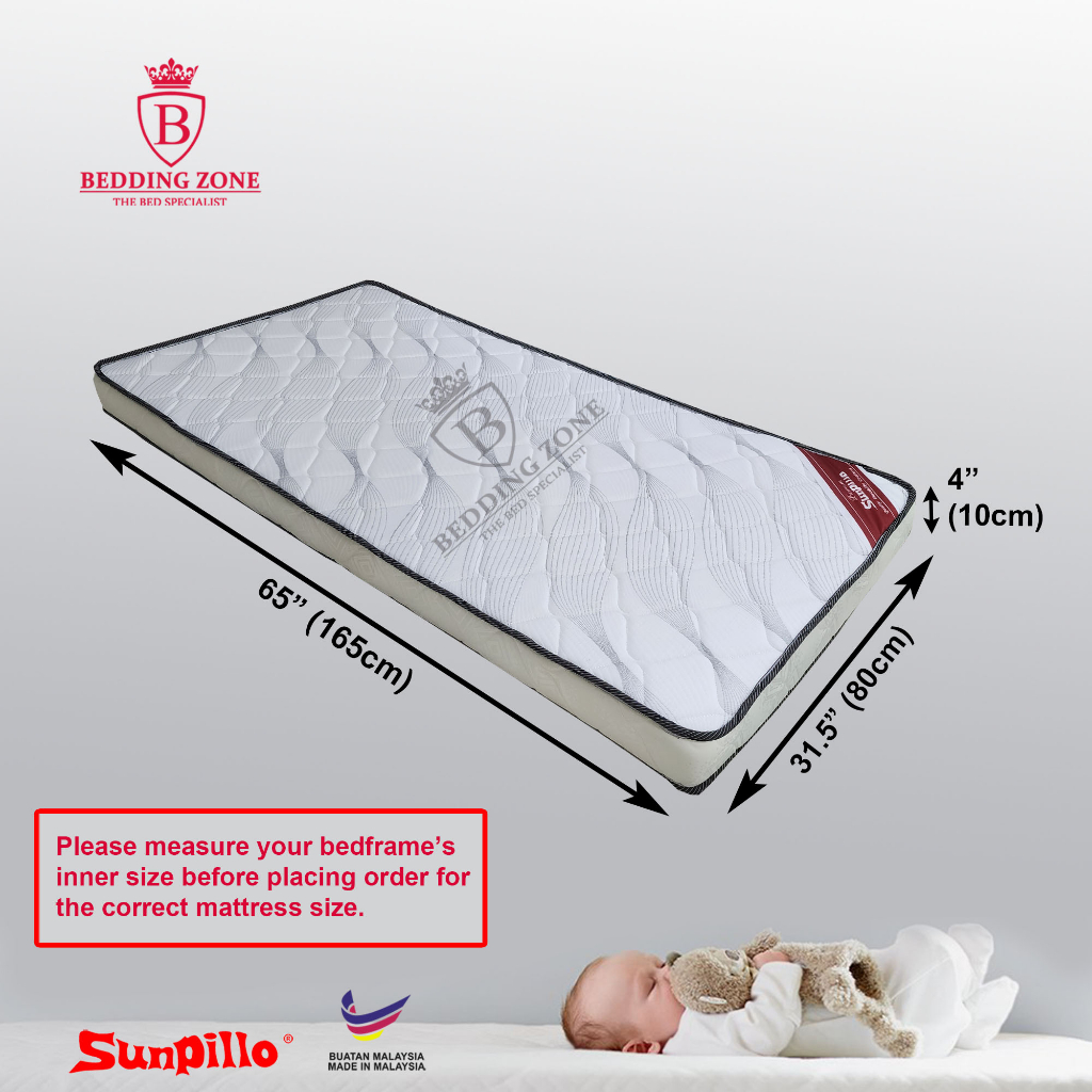 Sunpillo, Children Mattress - 80cm x 165cm (Suitable for IKEA Ext Bed