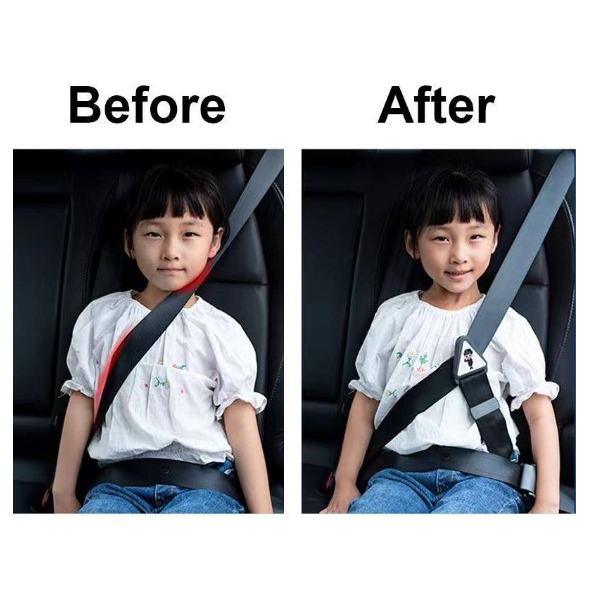 Children Kids Car Safety Belt Adjuster/Safety Strip/Buckle Seat Belt ...