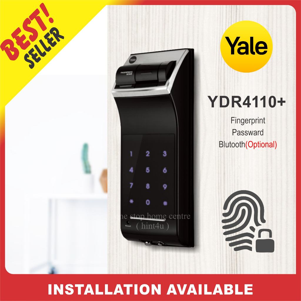 Yale YDR4110+ Fingerprint, Pin, Bluetooth Optional Smart Digital Door