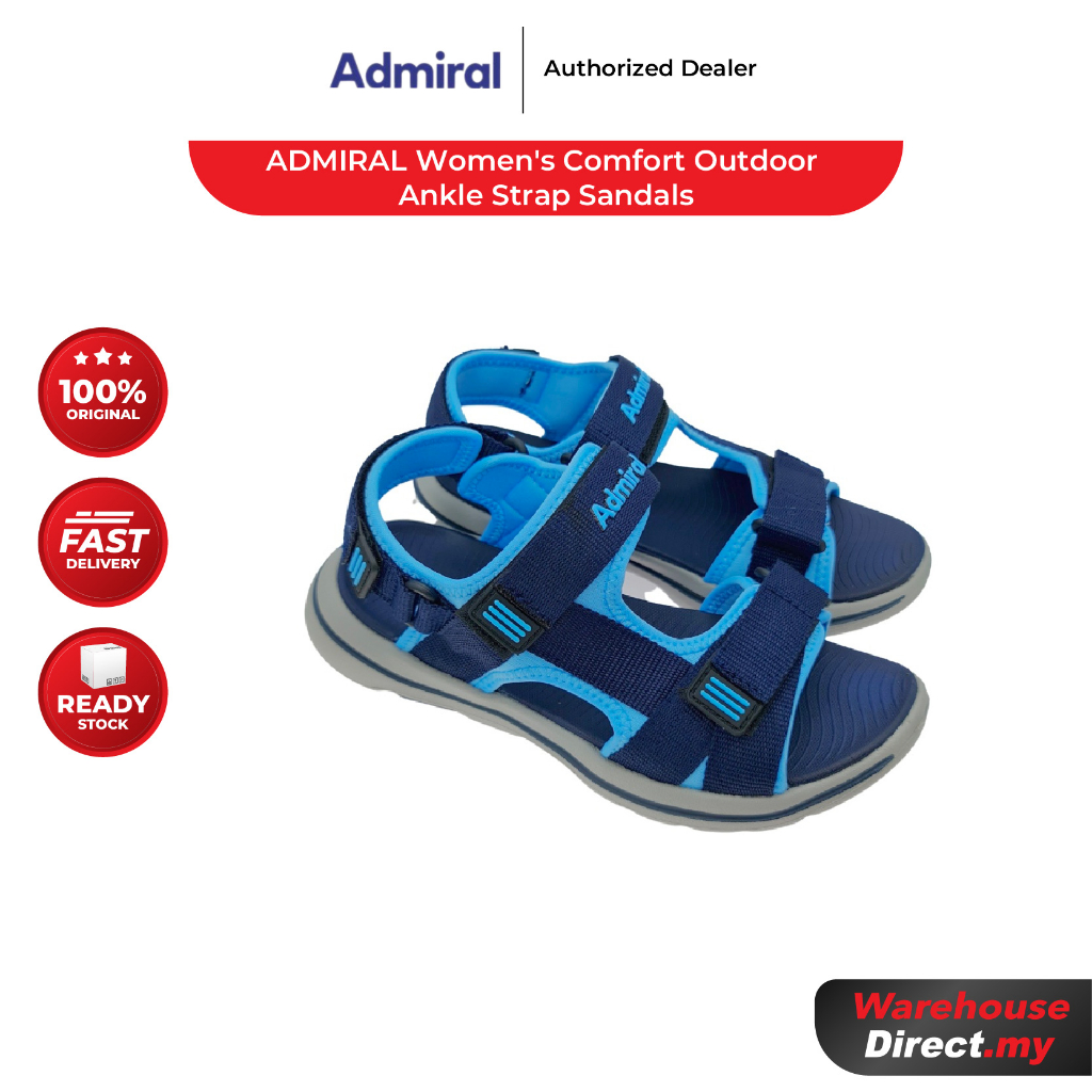 ADMIRAL Women's Comfort Outdoor Ankle Strap Sandals WASD962 | Shopee ...