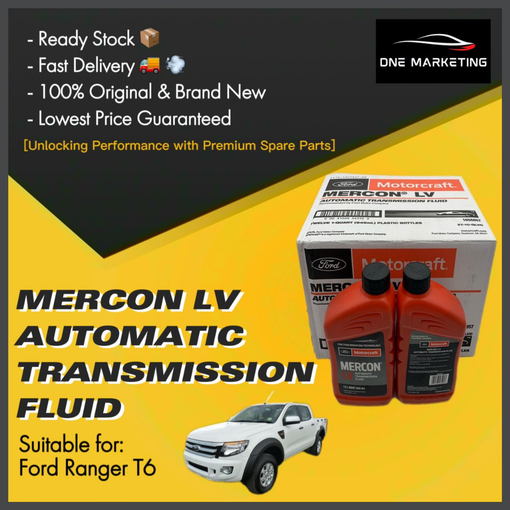 Ford MotorCraft Mercon LV Automatic Transmission Fluid (1 Quart/ 946ml