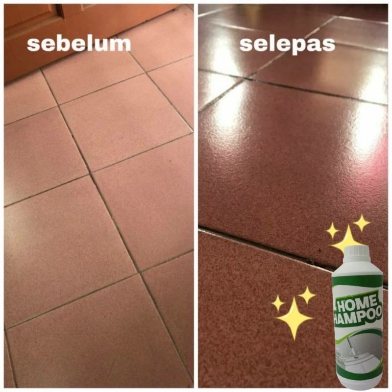 Home Shampoo Mosaic Shining Hilang Kotoran Debu-debu simen pembersih ...