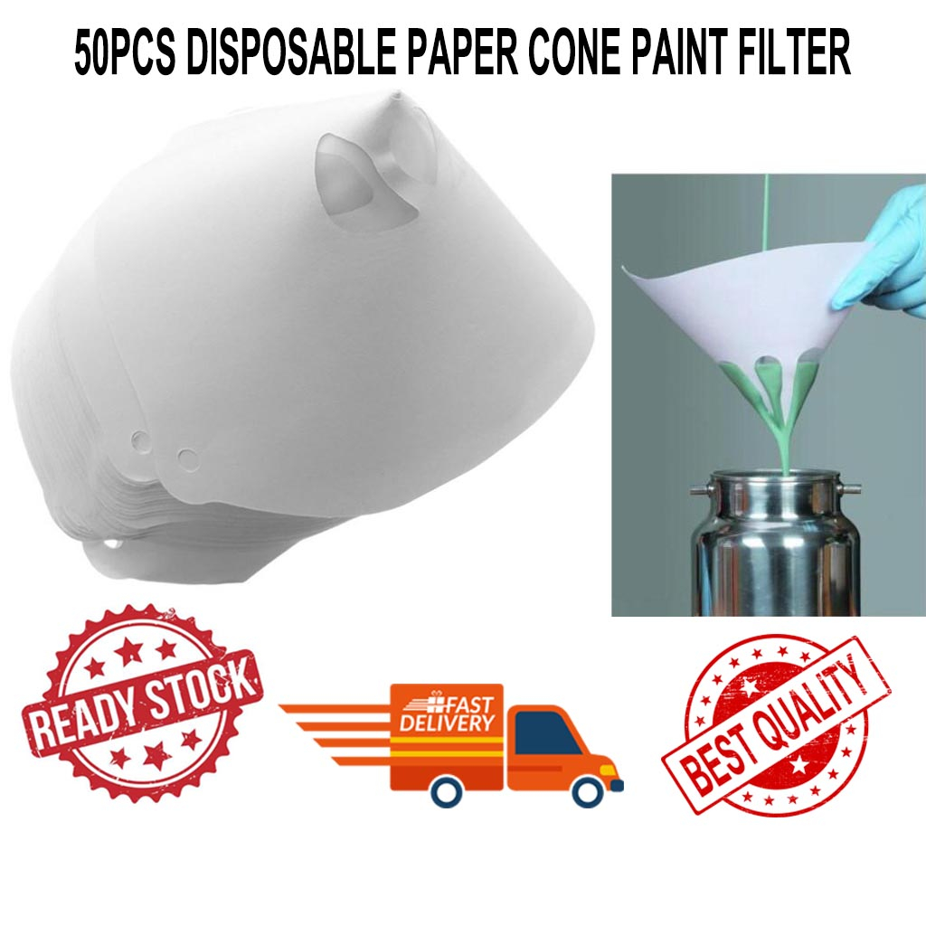 50PCS DISPOSABLE PAPER CONE PAINT FILTER Shopee Malaysia