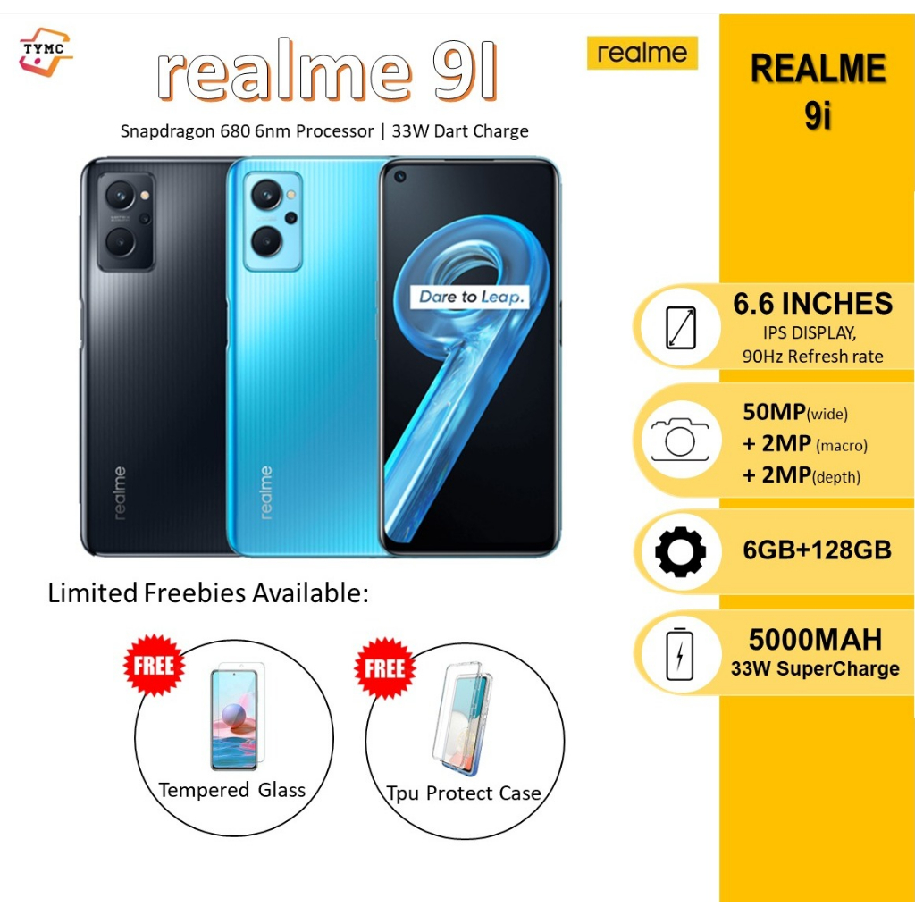 [ORIGINAL]realme 9i Smartphone - Snapdragon 680 6nm Processor Dart ...