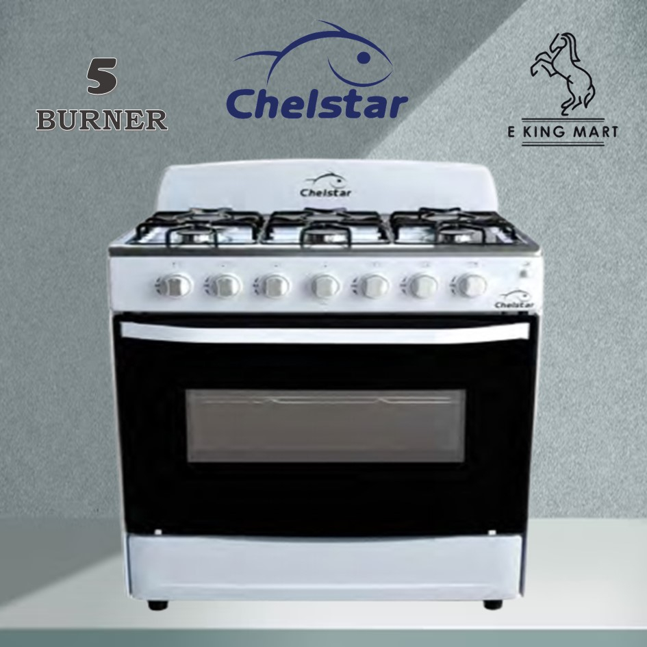 Elba Egc N G Black Chelstar Burner Free Standing Cooker With