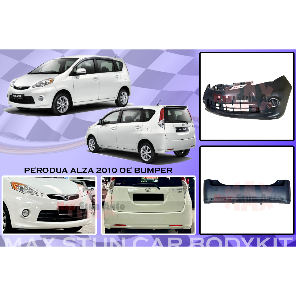 PERODUA ALZA 2010 OE BUMPER PP FRONT BUMPER REAR BUMPER ALZA FIRST MODEL OLD ALZA LAMA BUMPER