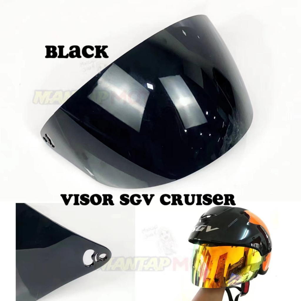 VISOR HELMET SGV CRUISER 2 / KH CRUISER / LTD VTEC KIDS XDOT G118 HALF