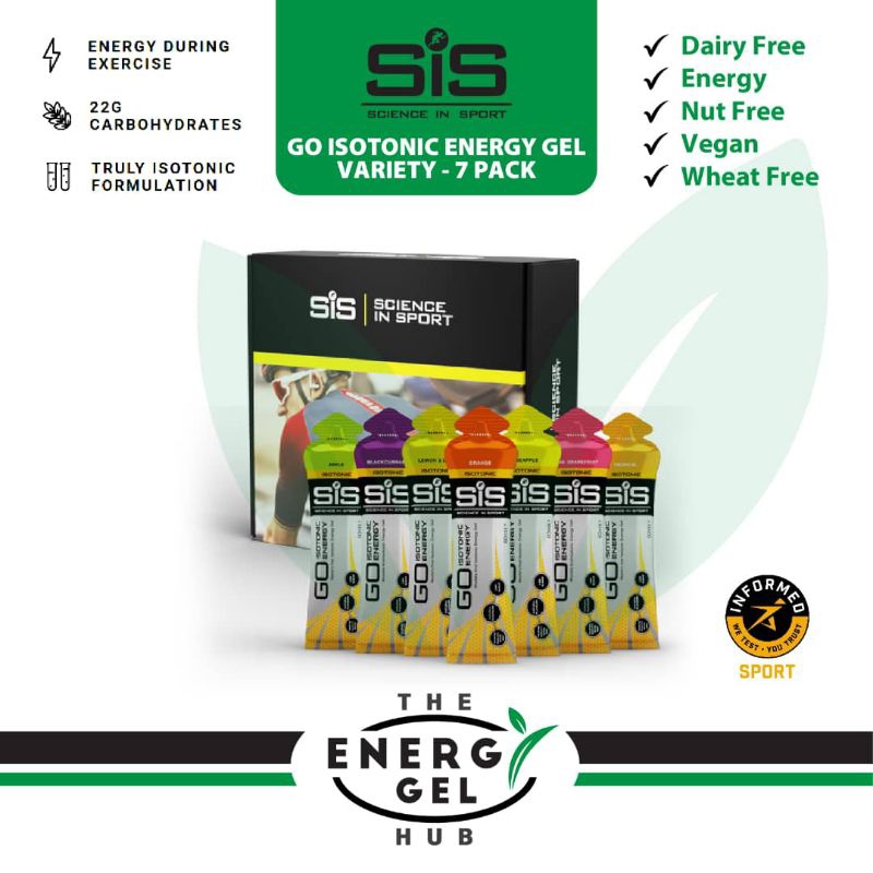 Sis Go Isotonic Energy Gel Variety 7 Pack Science In Sport Gel Shopee Malaysia 