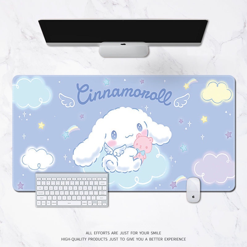 Cinnamoroll Mouse Pad Cute Large Anime Cartoons Simple Gaming Mousepad