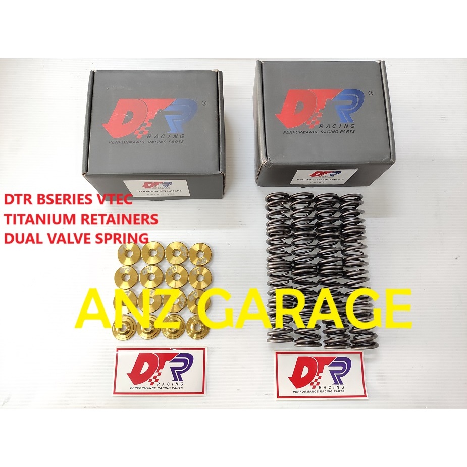 DTR SPRING VALVE AND TITANIUM RETAINER B16 B18 BSERIES VTEC RETAINERS