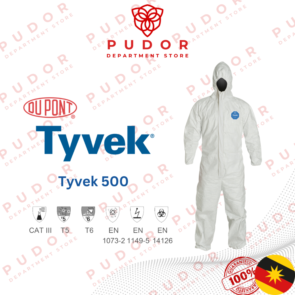 DuPont Tyvek 500 Xpert Kapuzenoverall Grün XL | Buy Online | DuPont