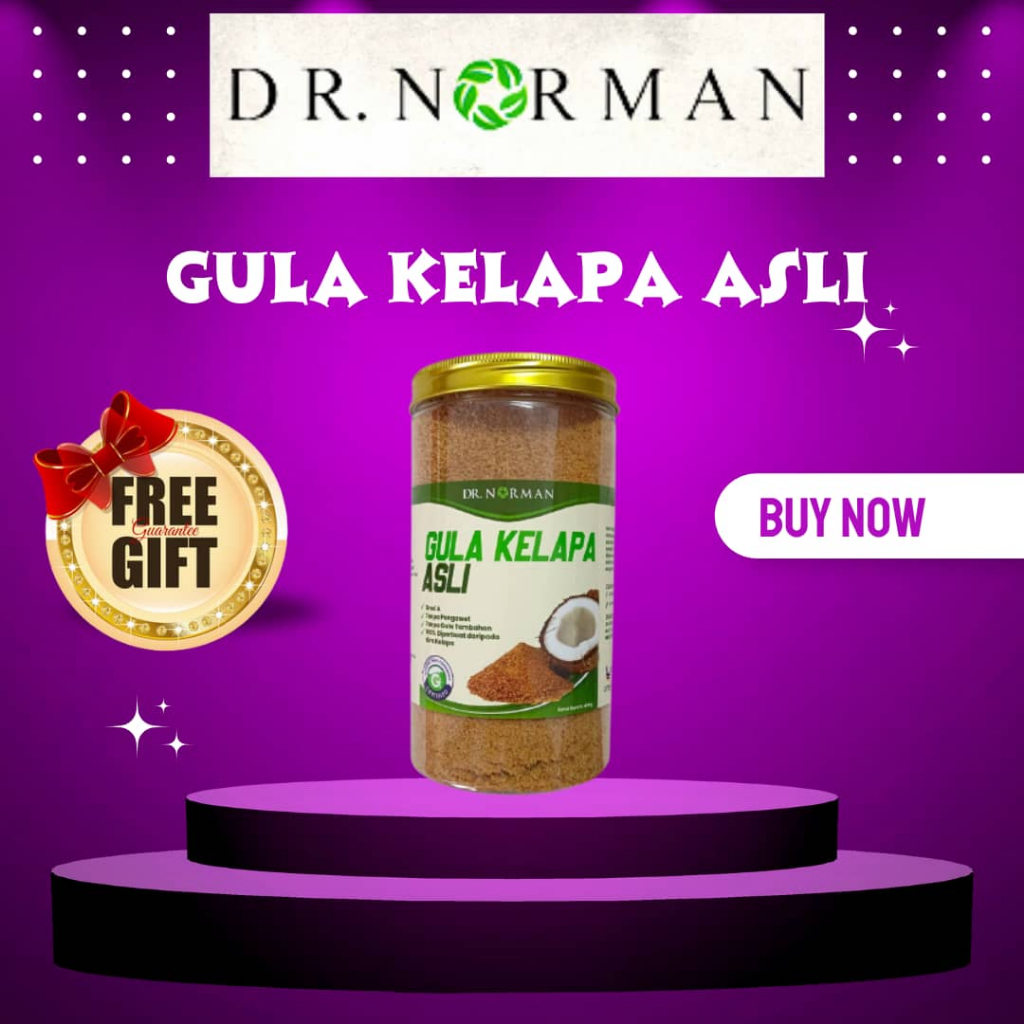 DR NORMAN GULA KELAPA ASLI ORGANIK / Serbuk Gula Melaka / Pure