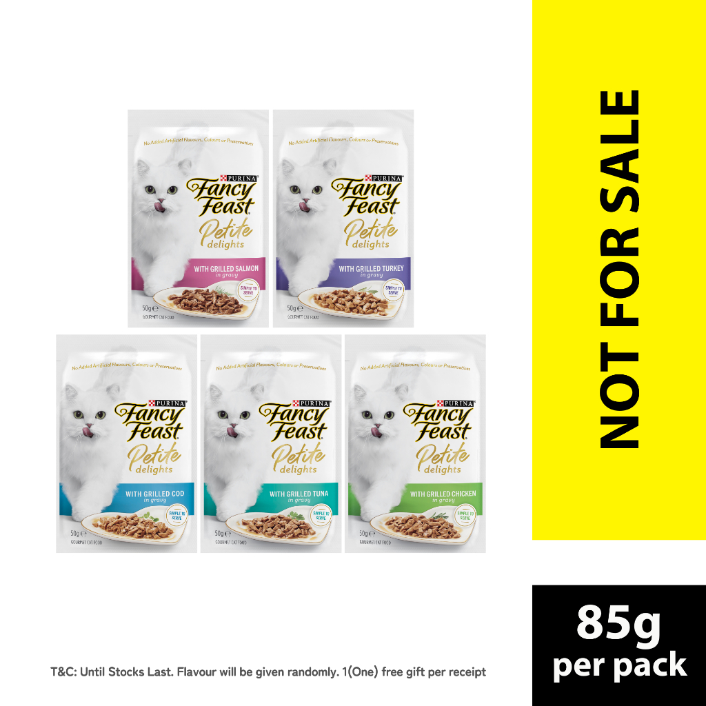 PURINA Fancy Feast Petite Delights (4 x 50g) [Not For Sale] Shopee