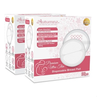 TWIN PACK 72 PCS Autumnz- Lacy Deluxe Disposable Breastpad (72 pcs