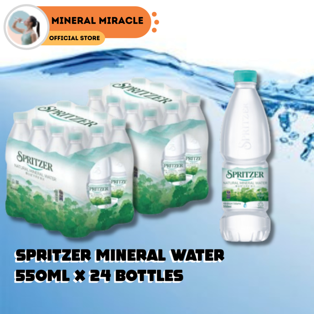 SPRITZER Mineral Water Shrink Wrap (2 PACKS 550ml x 24 Bottles ...